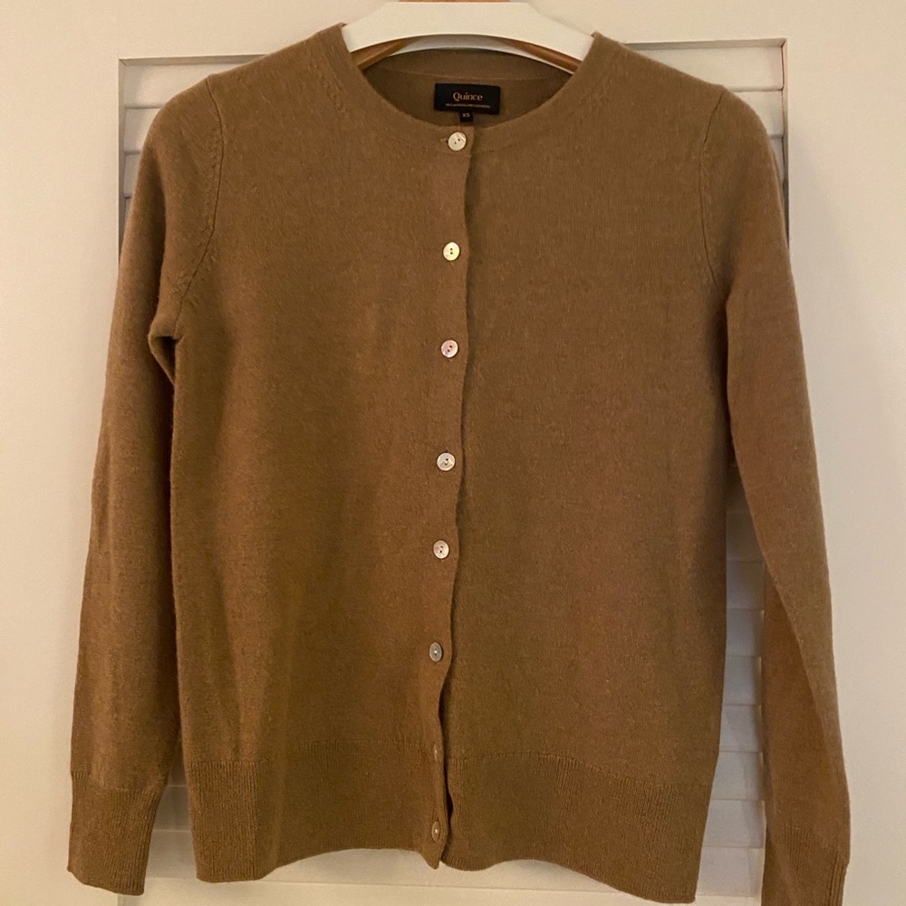 Quince Women's Brown Cardigan Sweater